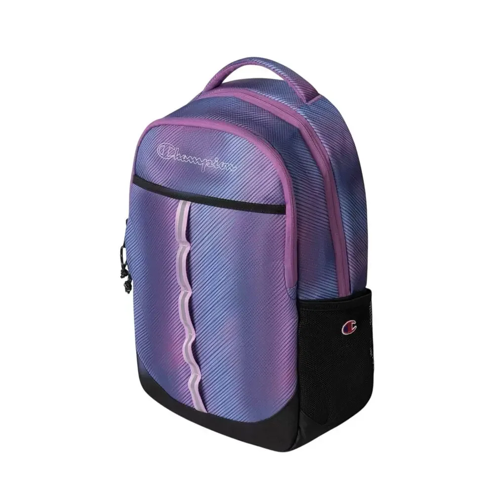 Champion Center Backpack Blue/Pink School Laptop Travel gym Lightweight  New